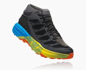 Hoka One One Men's Speedgoat Mid Waterproof Hiking Shoes Black - AU WUNR
